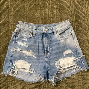SOLD American Eagle Outfitters Light Blue Distressed Jean Shorts